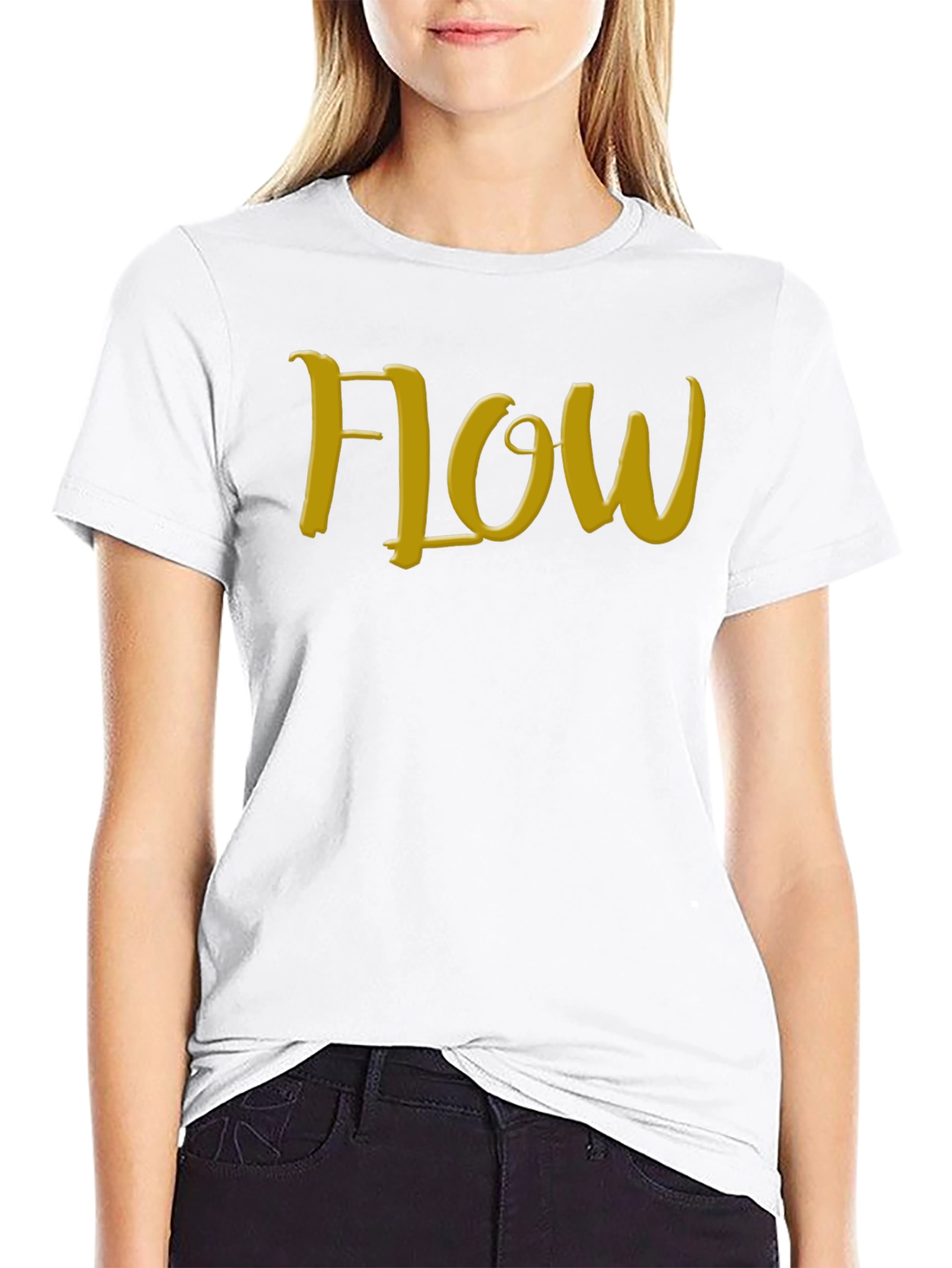 Flow Black T-Shirt: Express Yourself