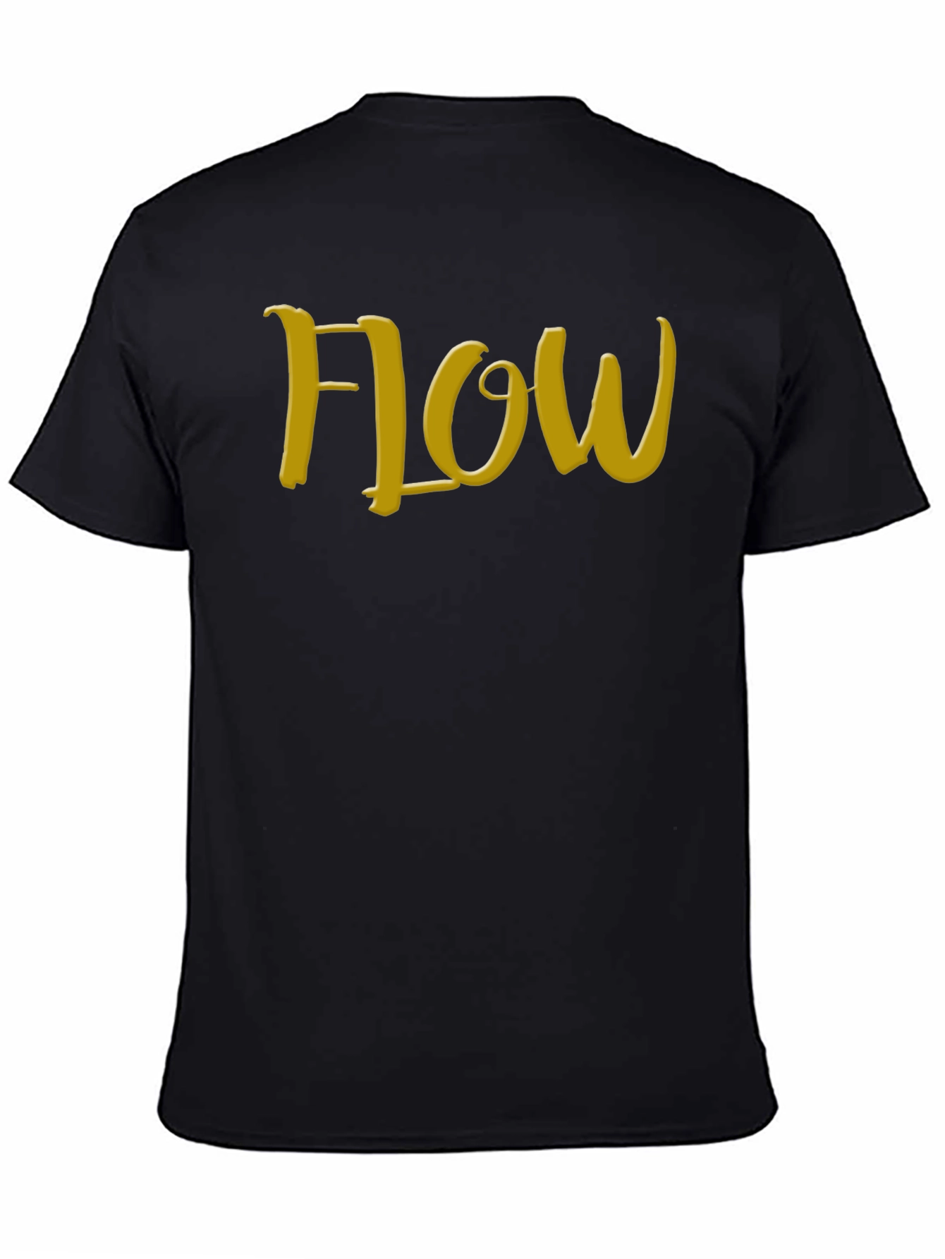 Flow Black T-Shirt: Express Yourself