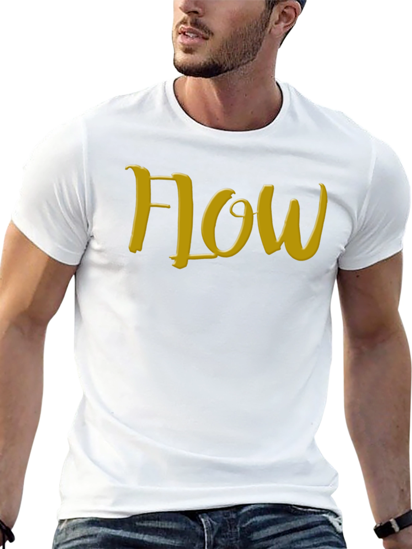 Flow Black T-Shirt: Express Yourself
