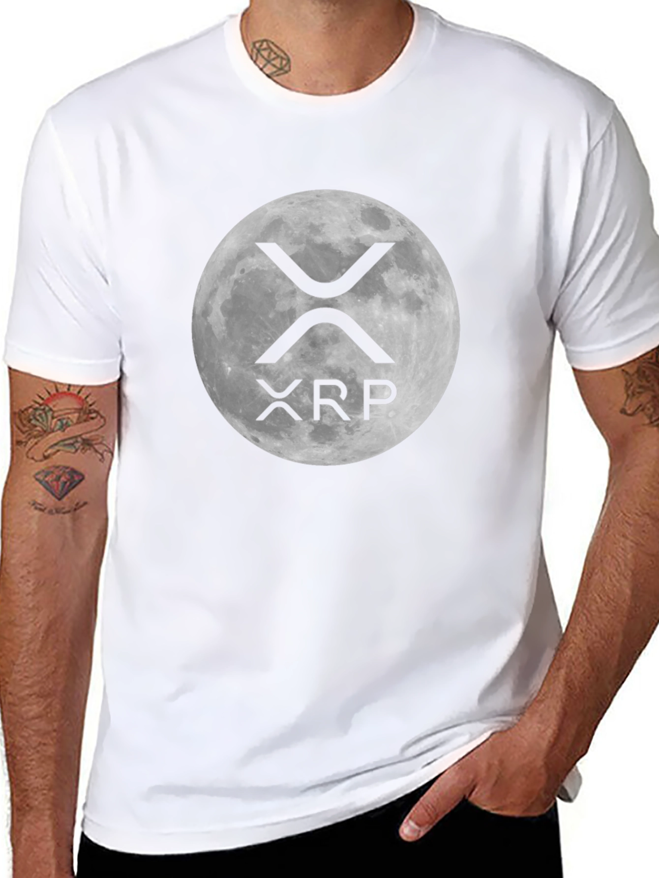 XRP Moon T-Shirt - Crypto Currency Graphic Tee