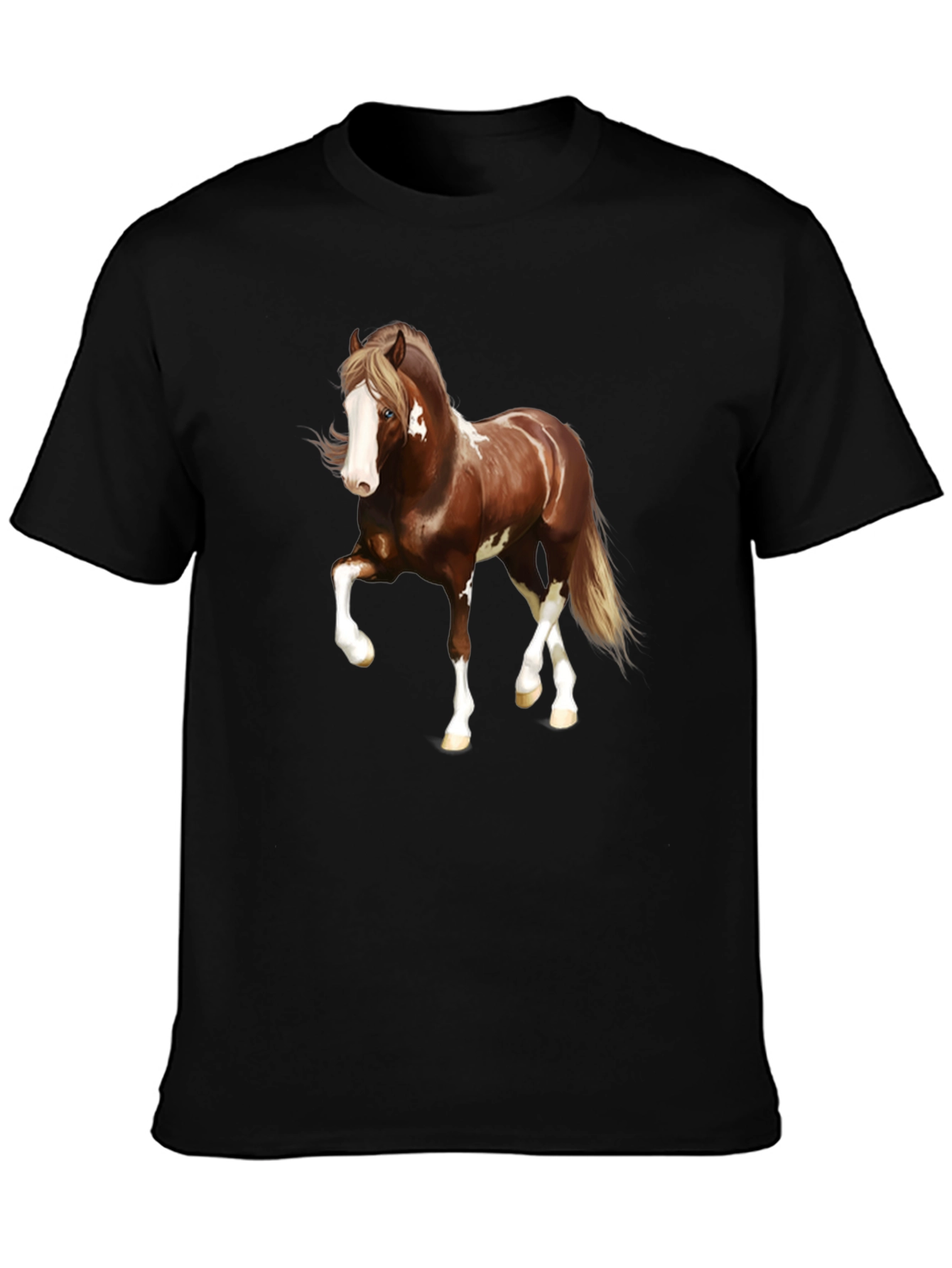 Horse Graphic Black T-Shirt