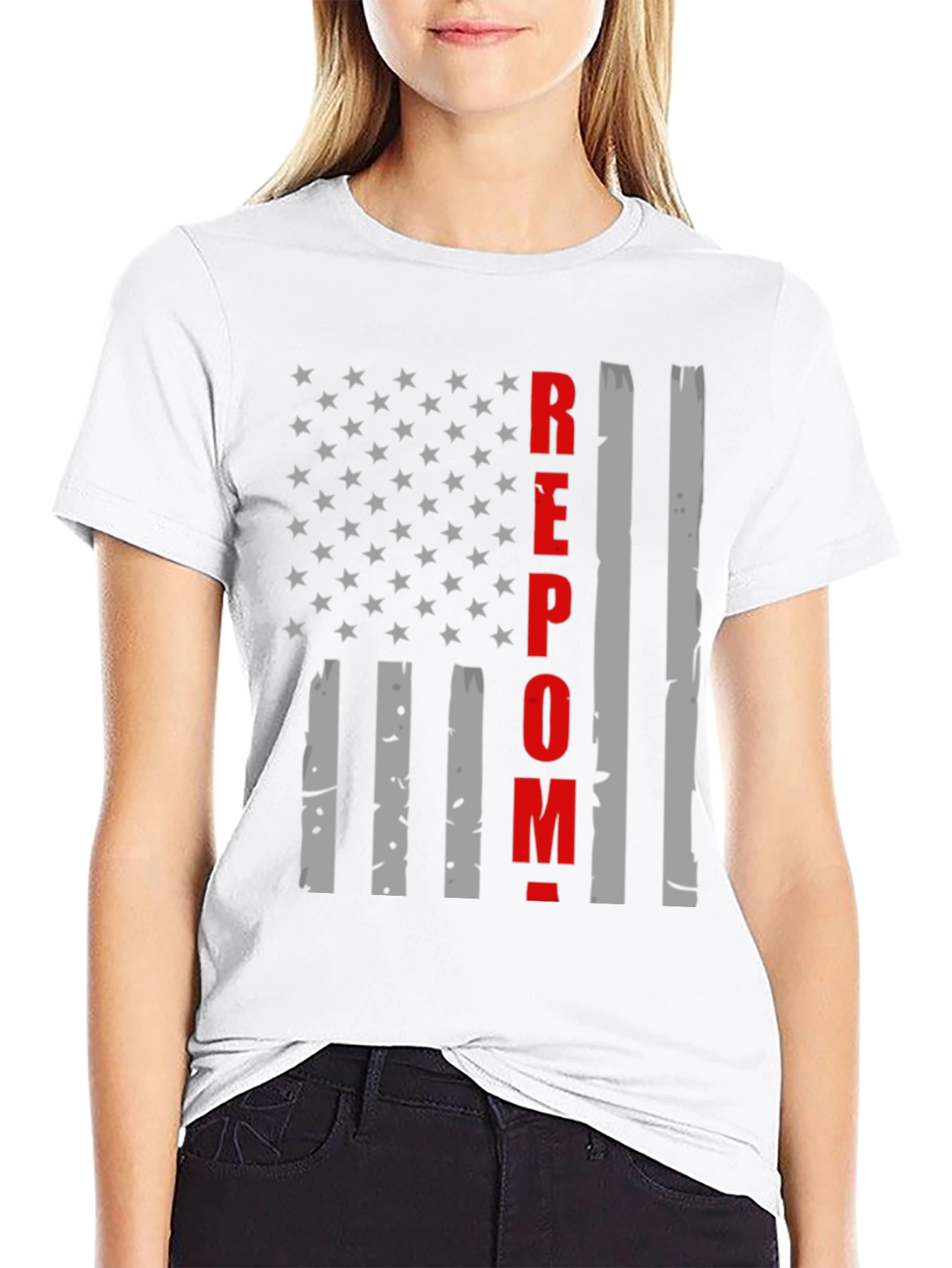 REPO T-Shirt - American Flag Design