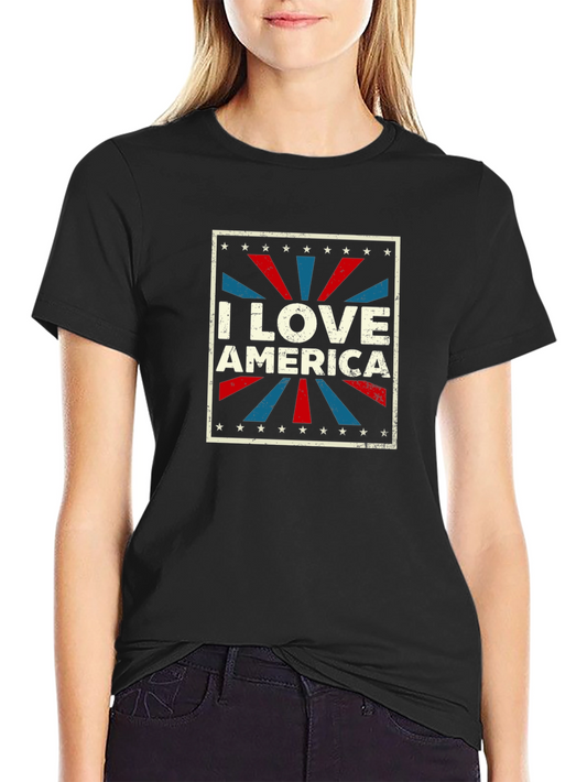 I Love America Patriotic T-Shirt