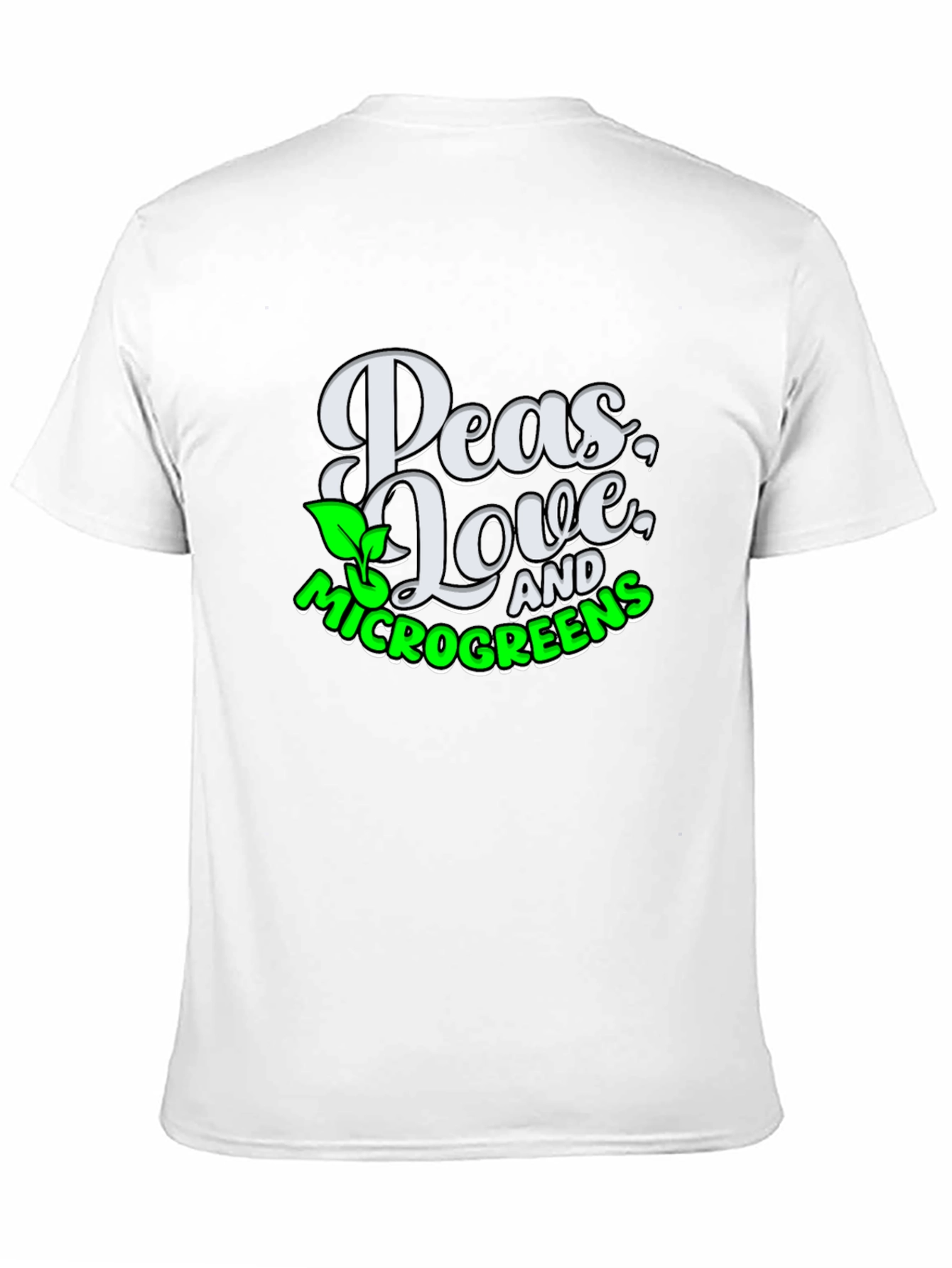 Peas Love & Microgreens Graphic T-Shirt