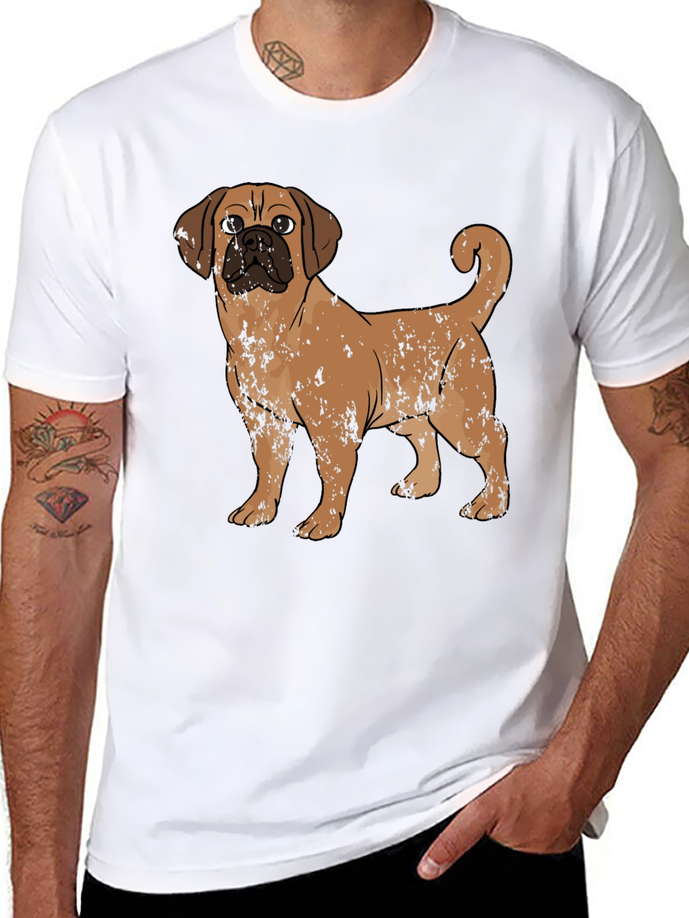 Puggle Dog Graphic T-Shirt – Cute Dog Lover Tee