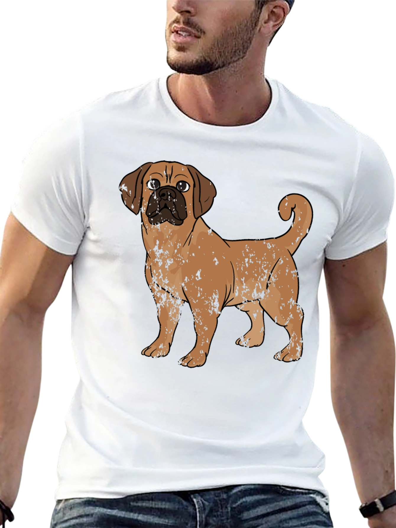 Puggle Dog Graphic T-Shirt – Cute Dog Lover Tee