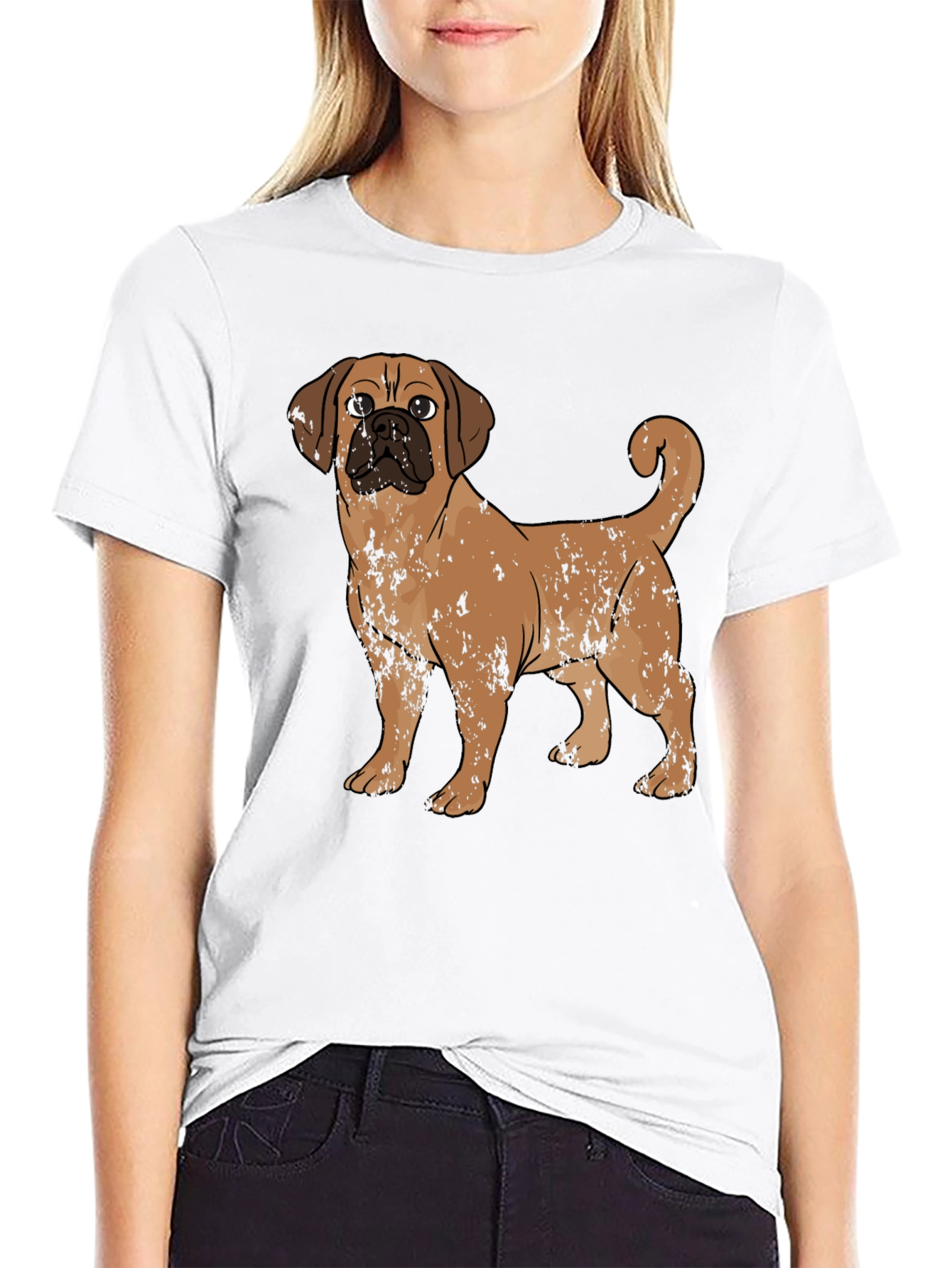 Puggle Dog Graphic T-Shirt – Cute Dog Lover Tee