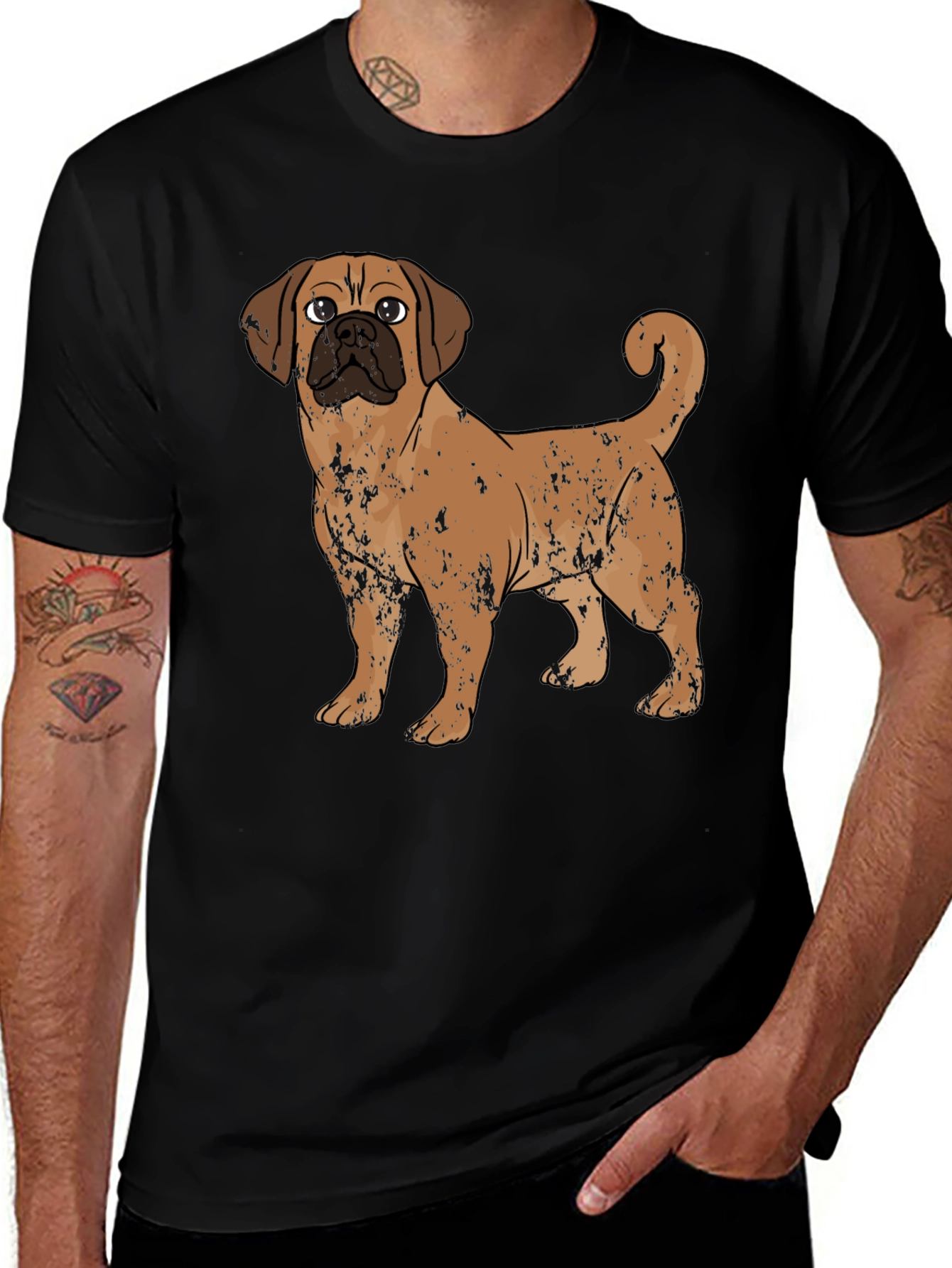 Puggle Dog Graphic T-Shirt – Cute Dog Lover Tee