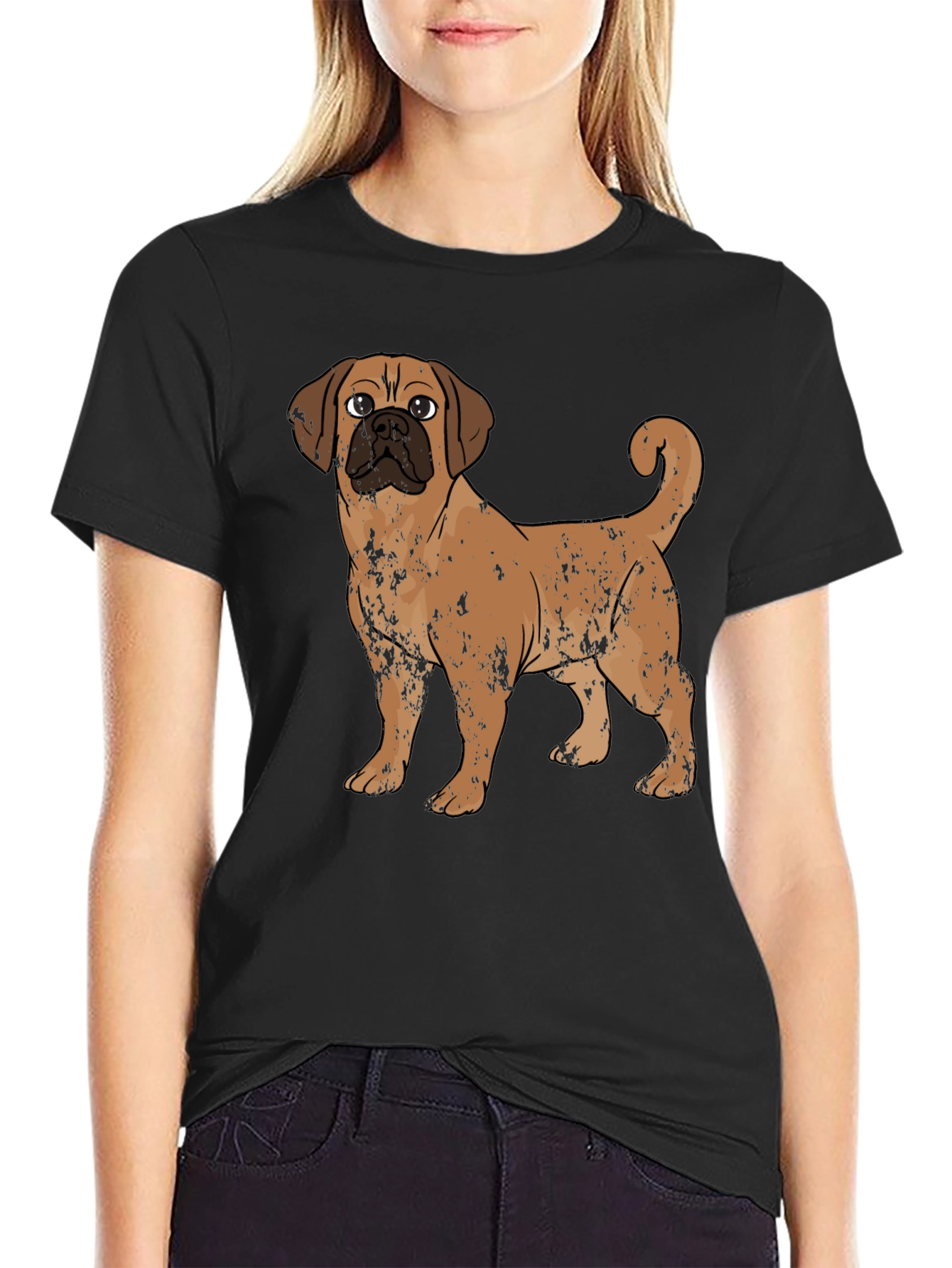 Puggle Dog Graphic T-Shirt – Cute Dog Lover Tee