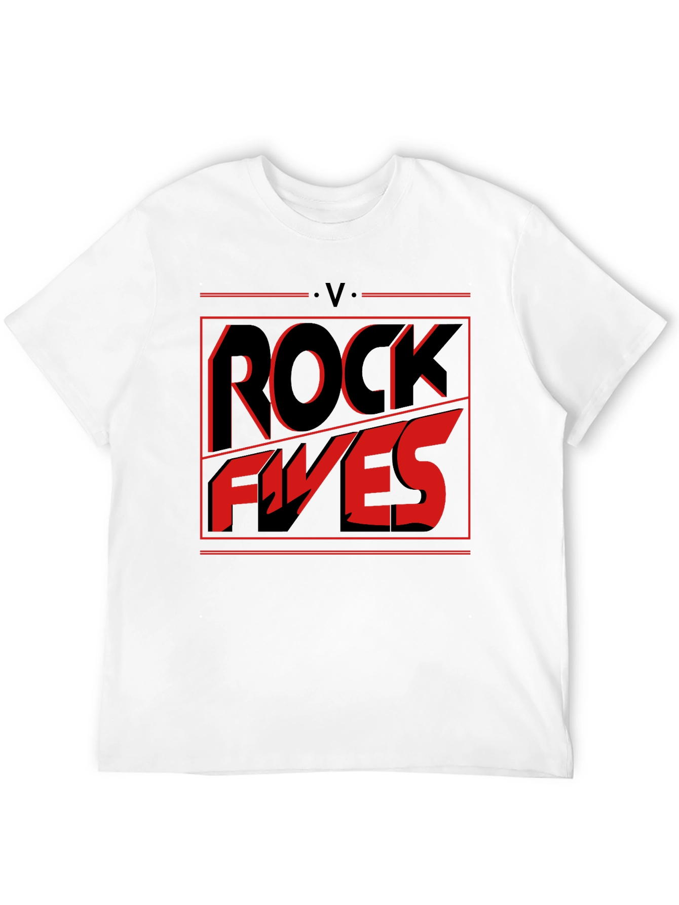 Rock Fives Graphic Tee - Black