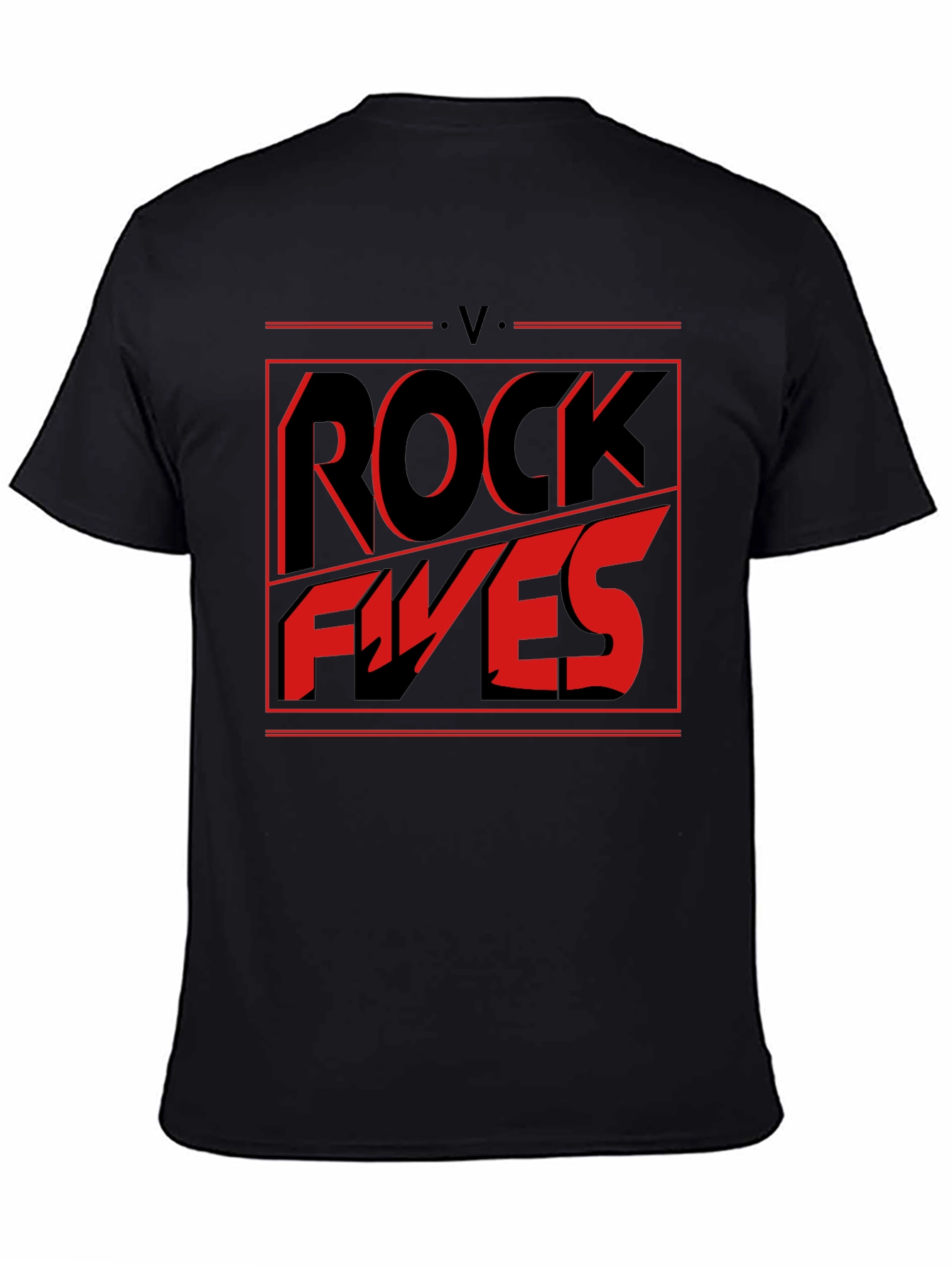 Rock Fives Graphic Tee - Black