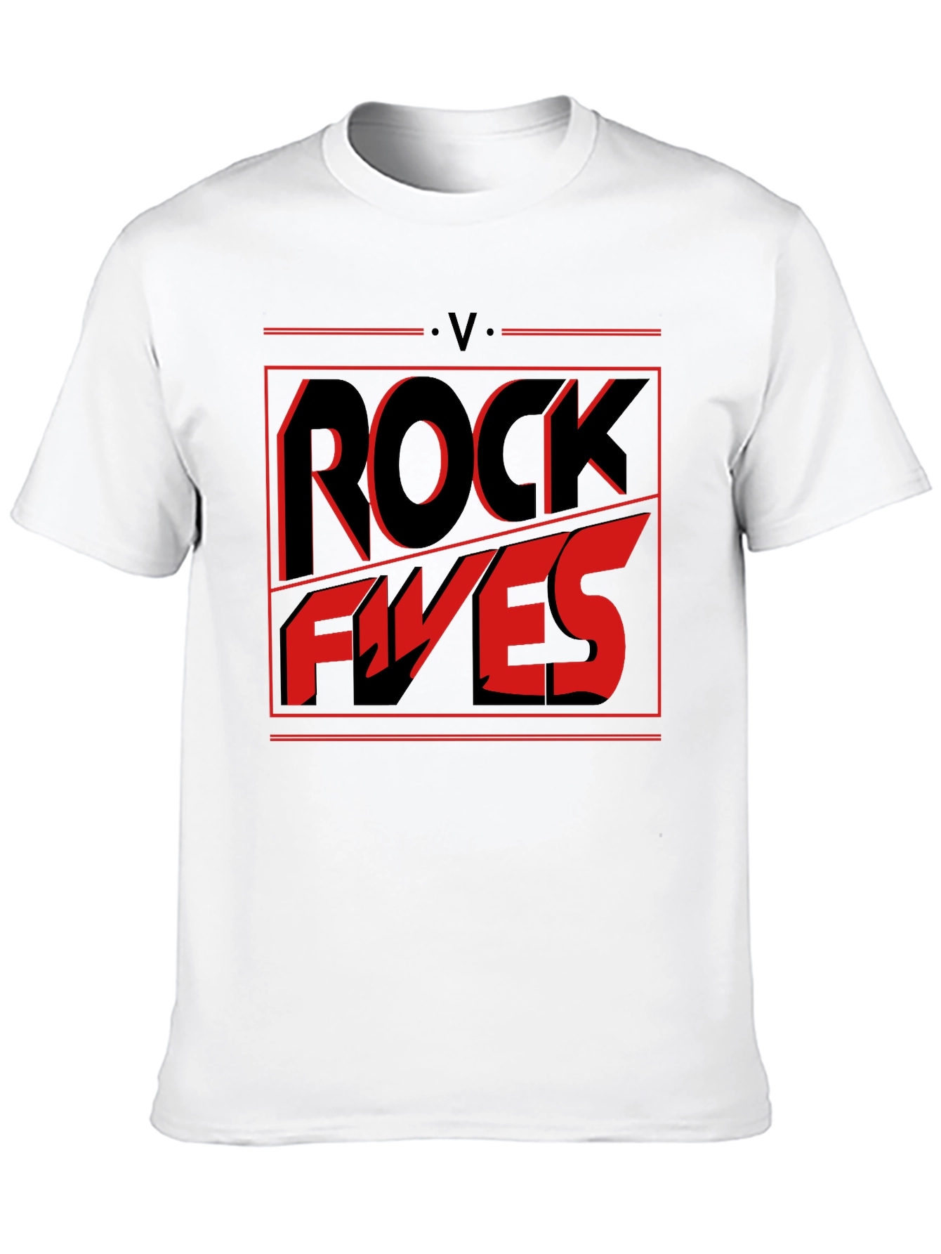 Rock Fives Graphic Tee - Black