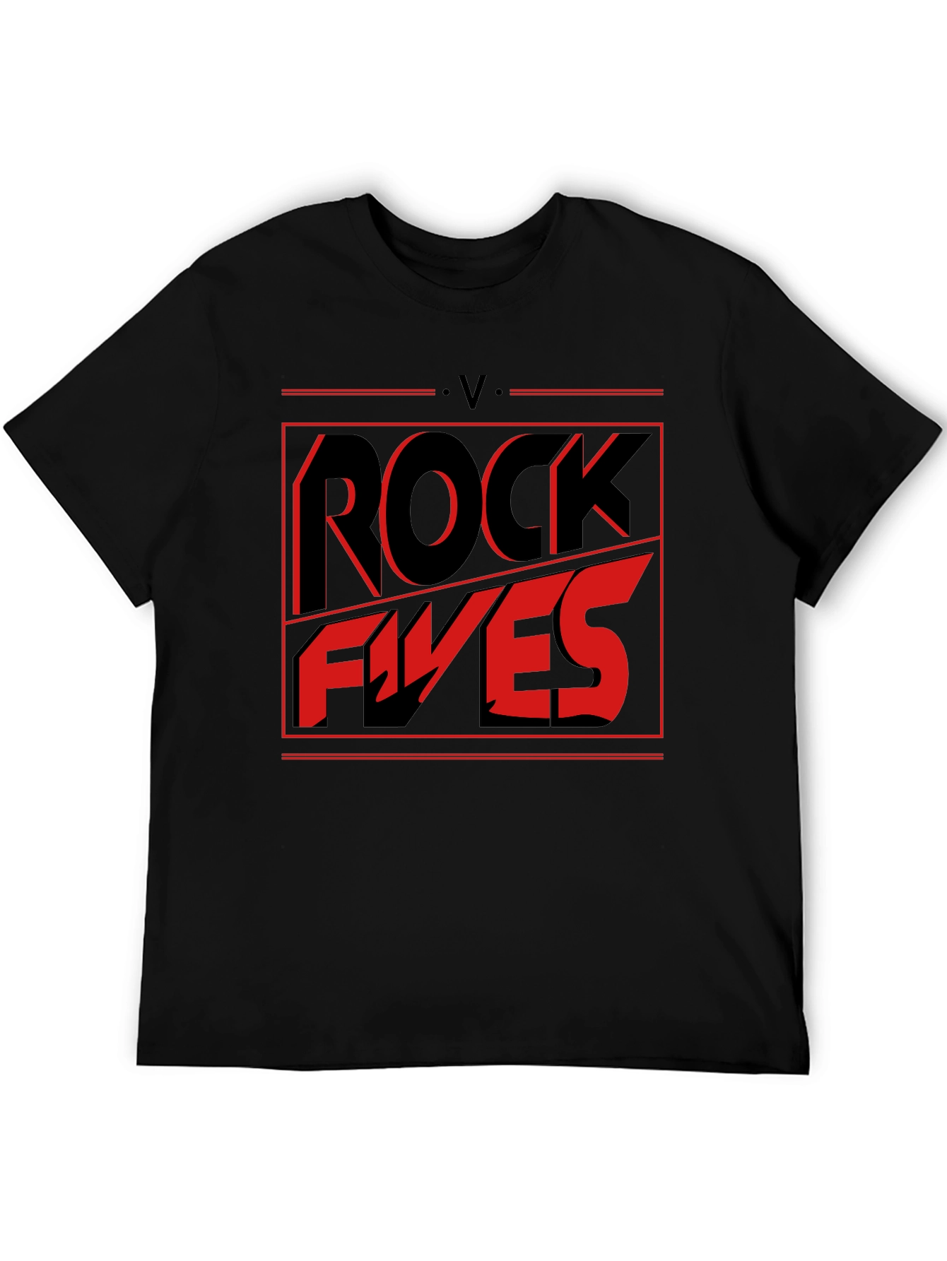 Rock Fives Graphic Tee - Black