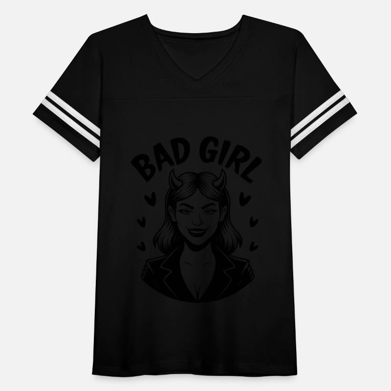 Bad Girl Attitude with Devilish Charm and Hearts