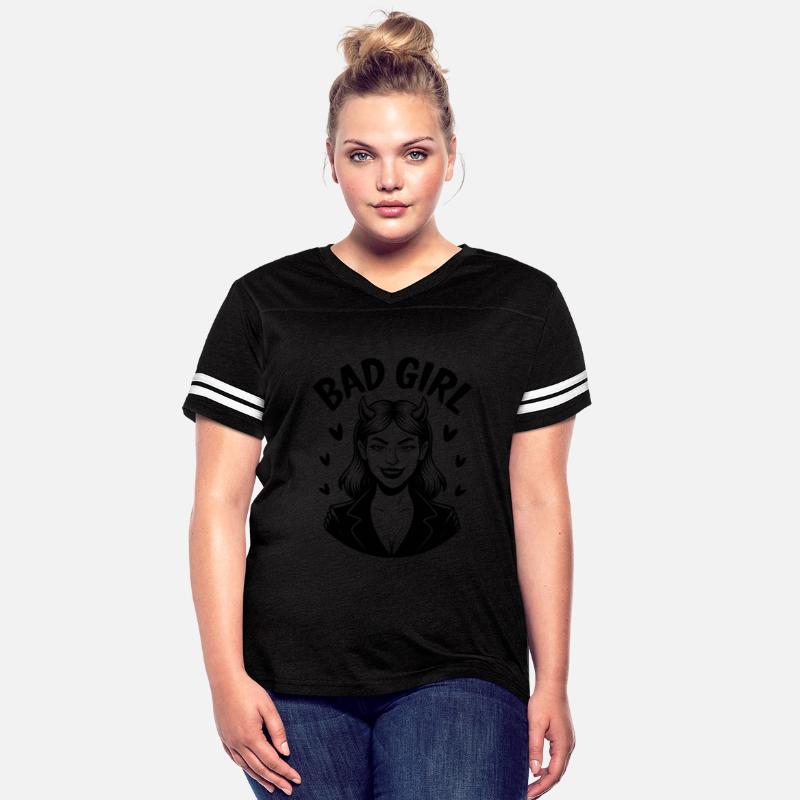 Bad Girl Attitude with Devilish Charm and Hearts