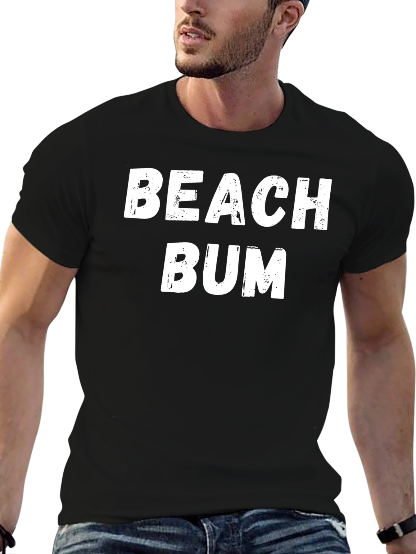 Beach Bum Black T-Shirt