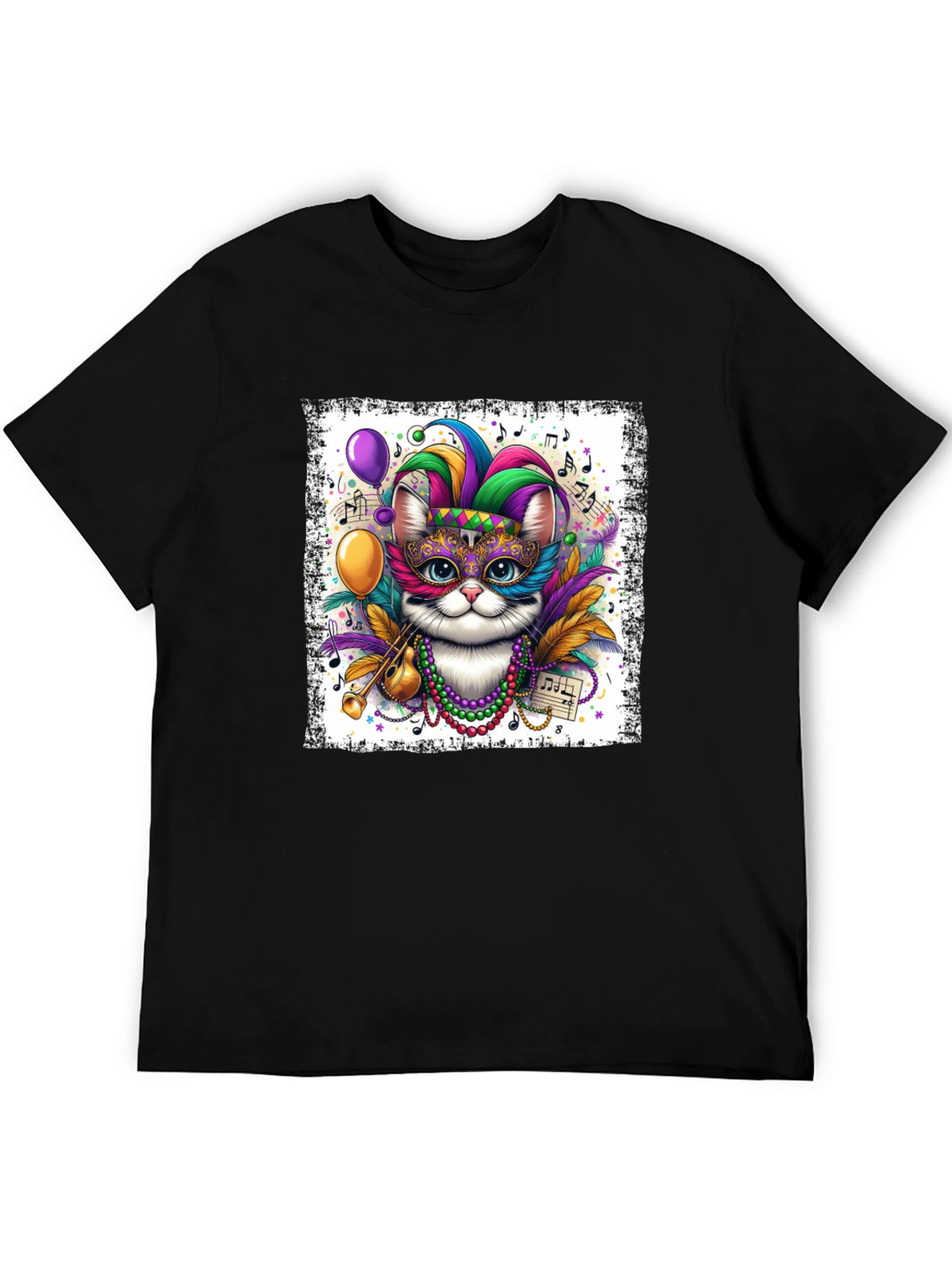 Mardi Gras Cat T-Shirt