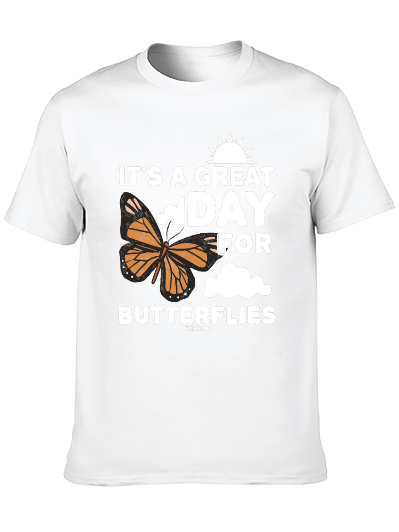 Its a Great Day for Butterflies Black T-Shirt