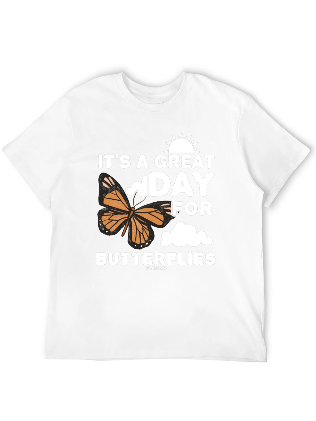 Its a Great Day for Butterflies Black T-Shirt