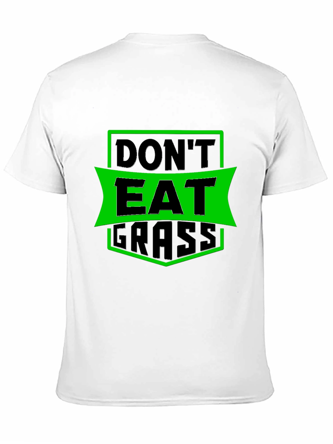 Dont Eat Grass Graphic T-Shirt - Black