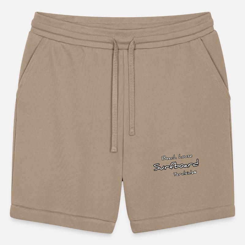 Beach house Surfboard Yardside font logo white