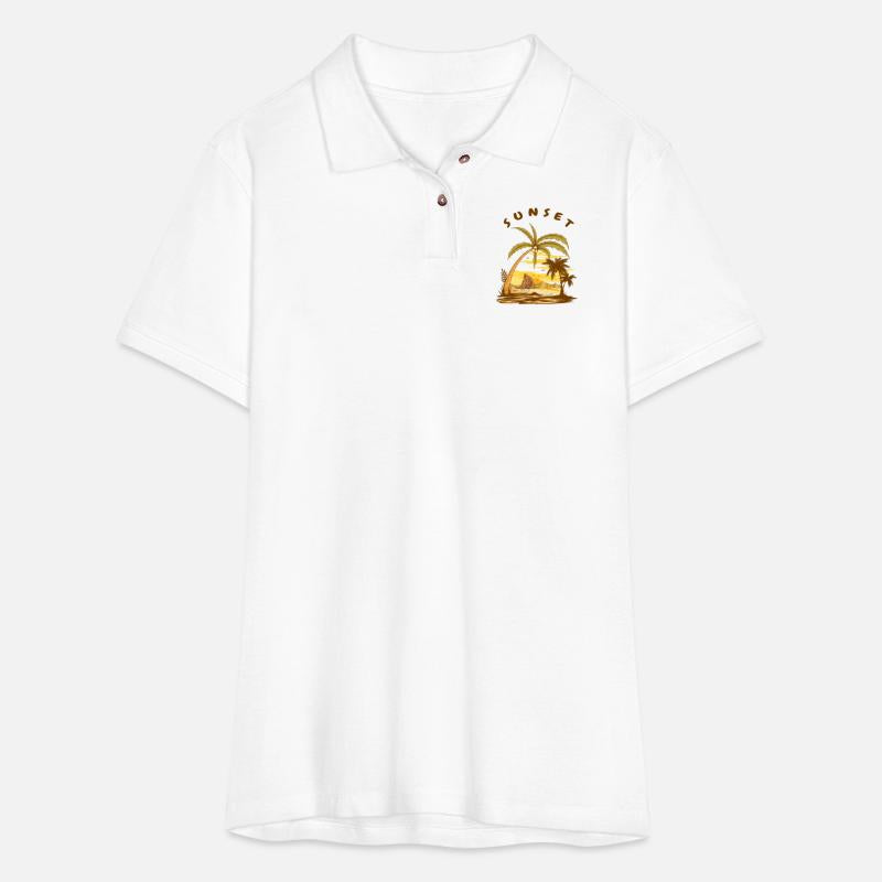 Beach Sunset Island Beach Palm Trees Summer