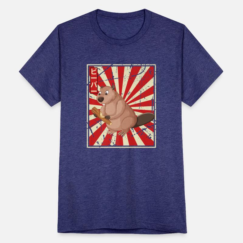 Beaver Retro Kawaii Vintage Rodent Animal Anime Ja