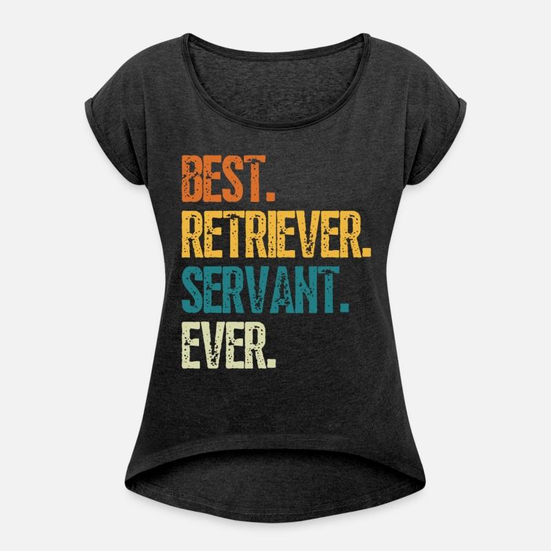 Best Retriever Dog Servant Ever Distressed Retro