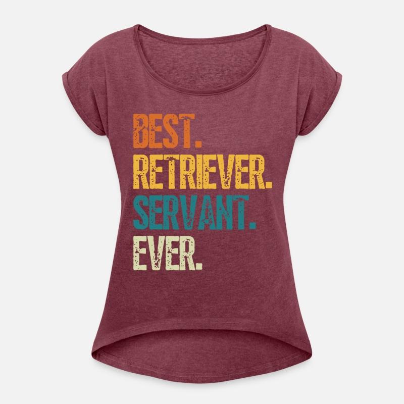 Best Retriever Dog Servant Ever Distressed Retro