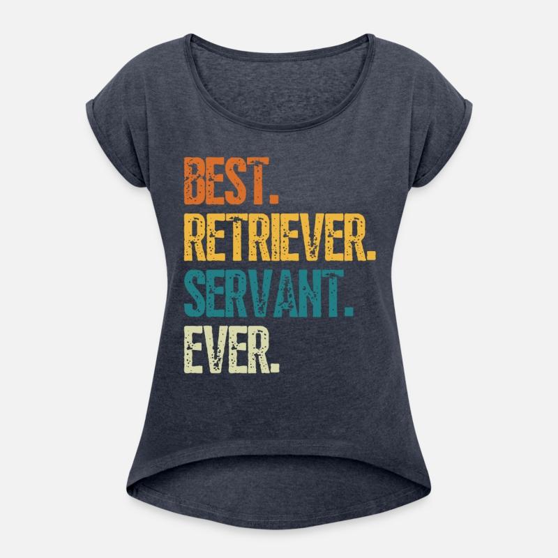 Best Retriever Dog Servant Ever Distressed Retro