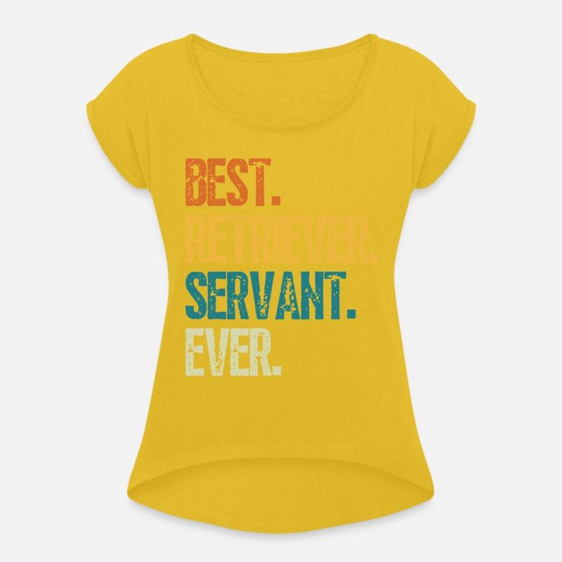 Best Retriever Dog Servant Ever Distressed Retro