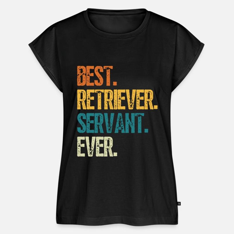 Best Retriever Dog Servant Ever Distressed Retro