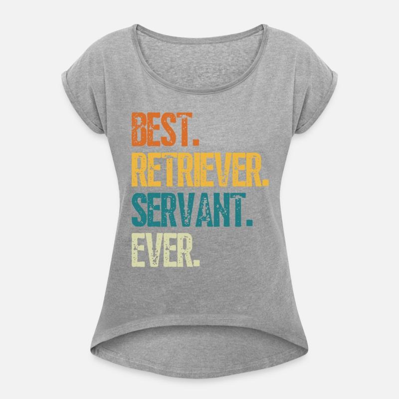 Best Retriever Dog Servant Ever Distressed Retro