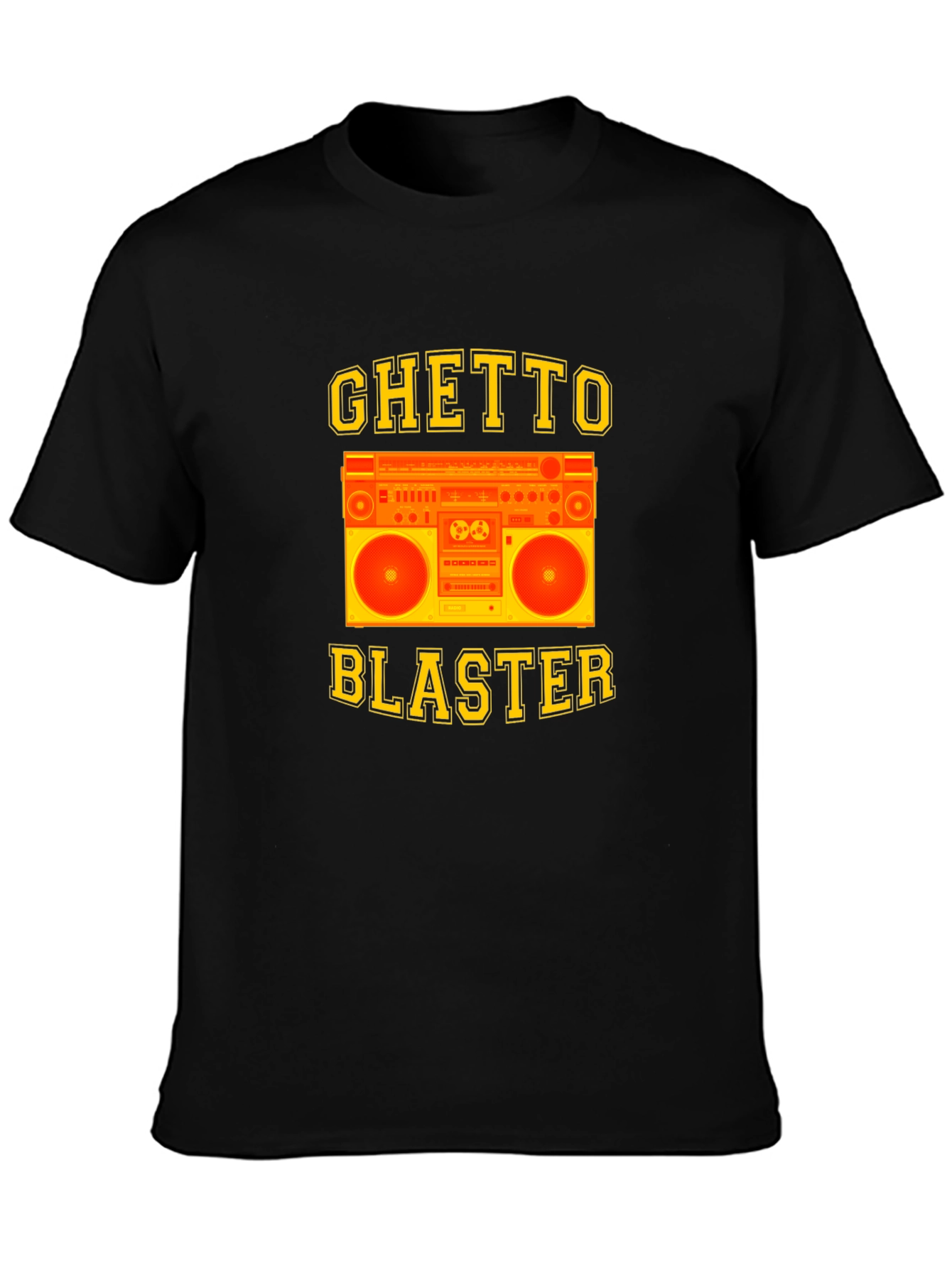 Ghetto Blaster Graphic Tee - Retro Boombox Design
