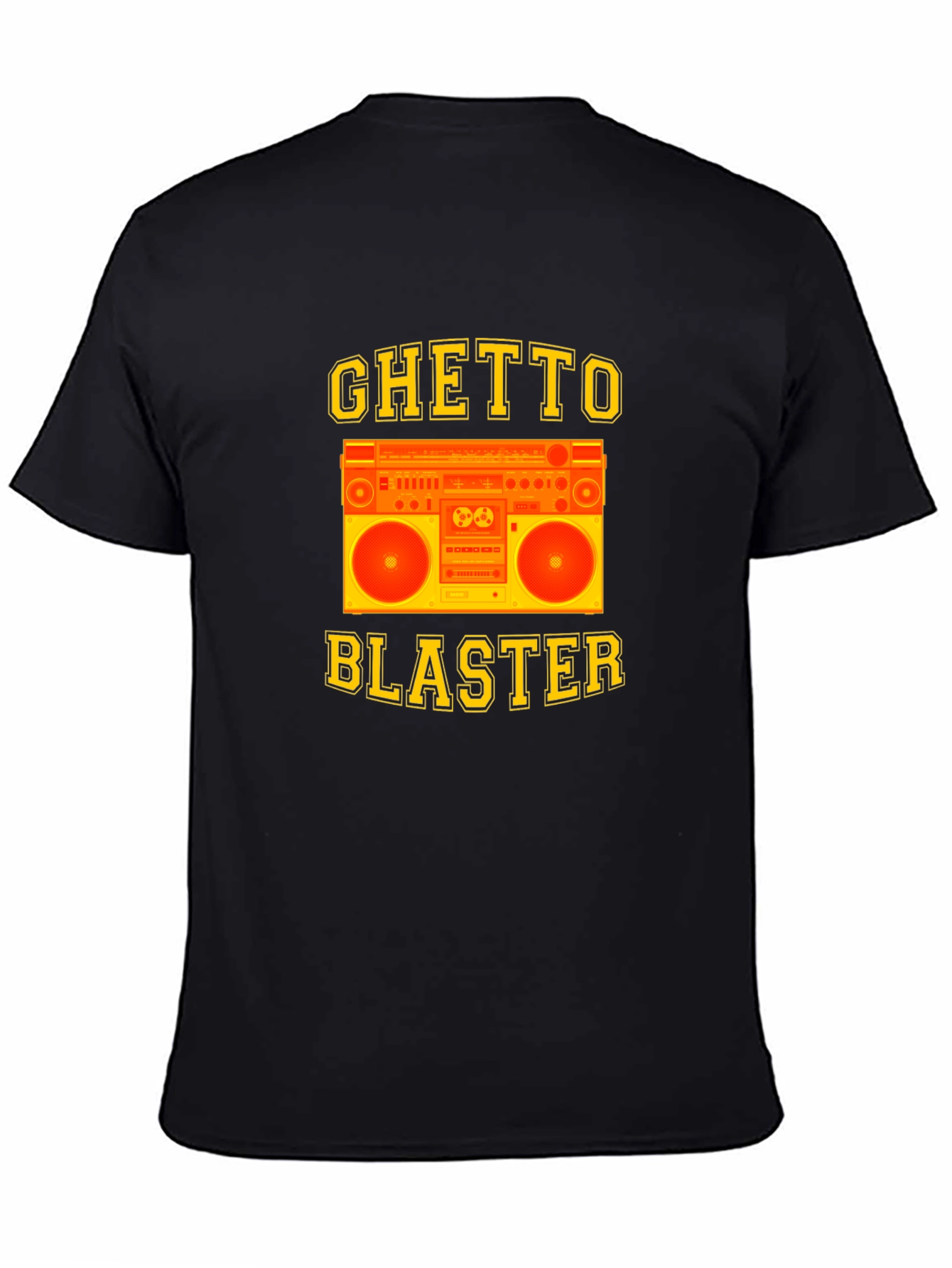Ghetto Blaster Graphic Tee - Retro Boombox Design