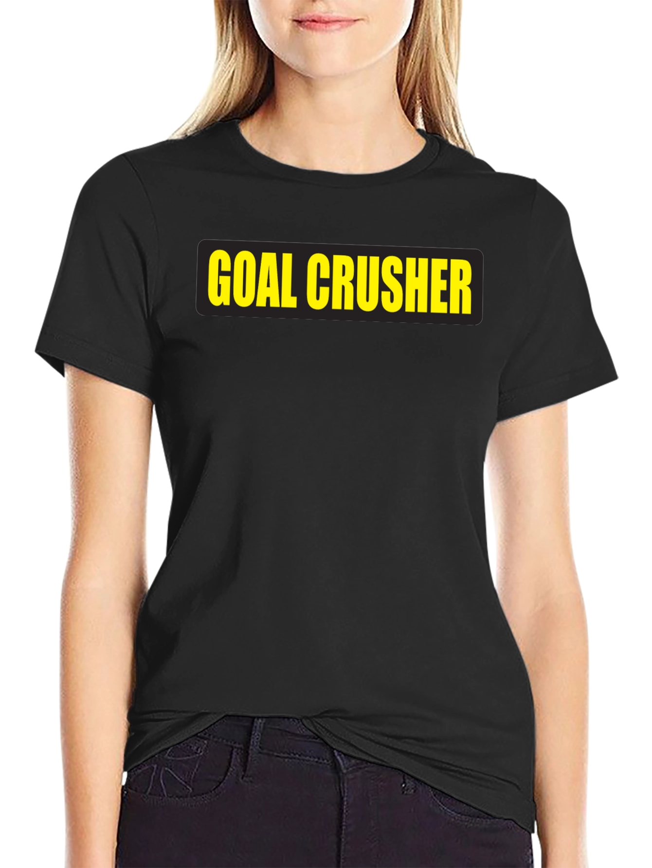 Goal Crusher T-Shirt - Black Motivational Tee