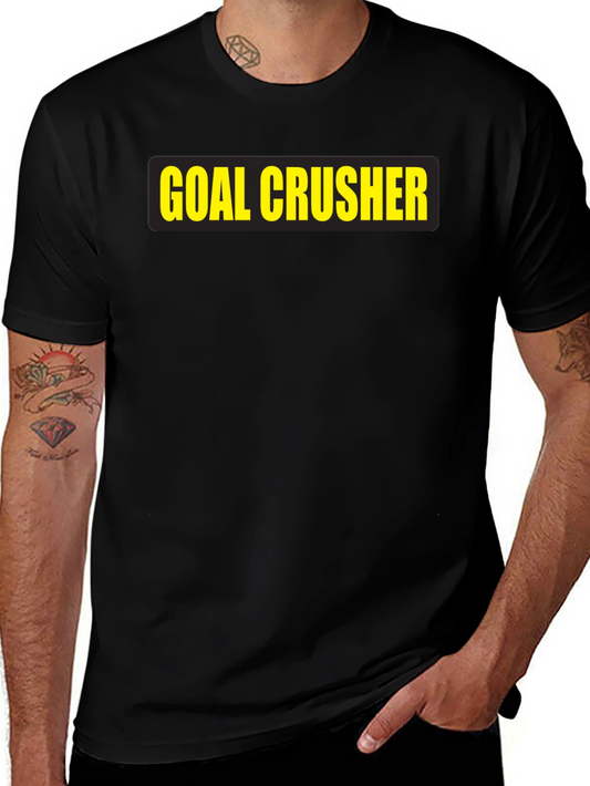 Goal Crusher T-Shirt - Black Motivational Tee