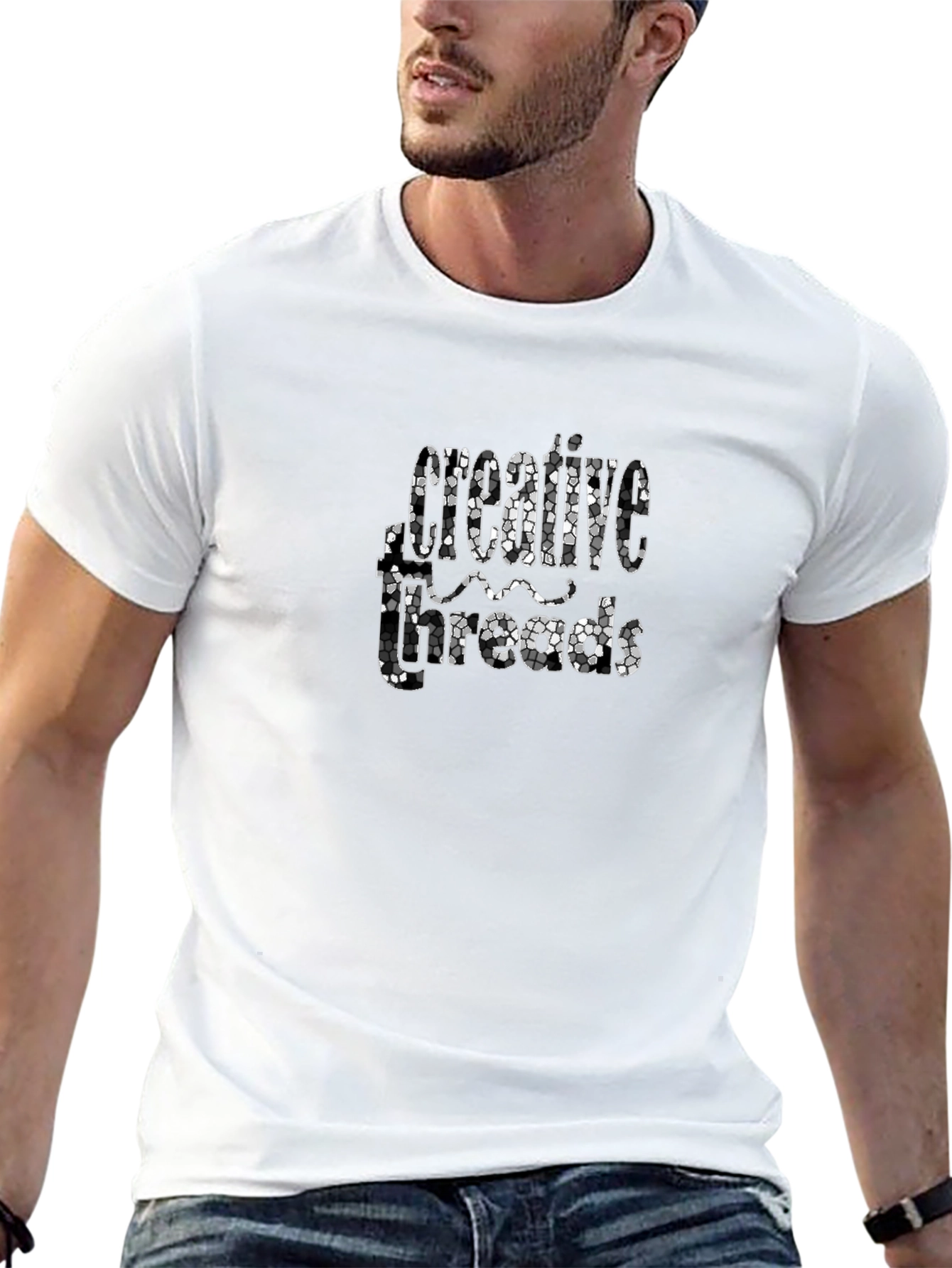 Creative Threads Black Graphic Tee