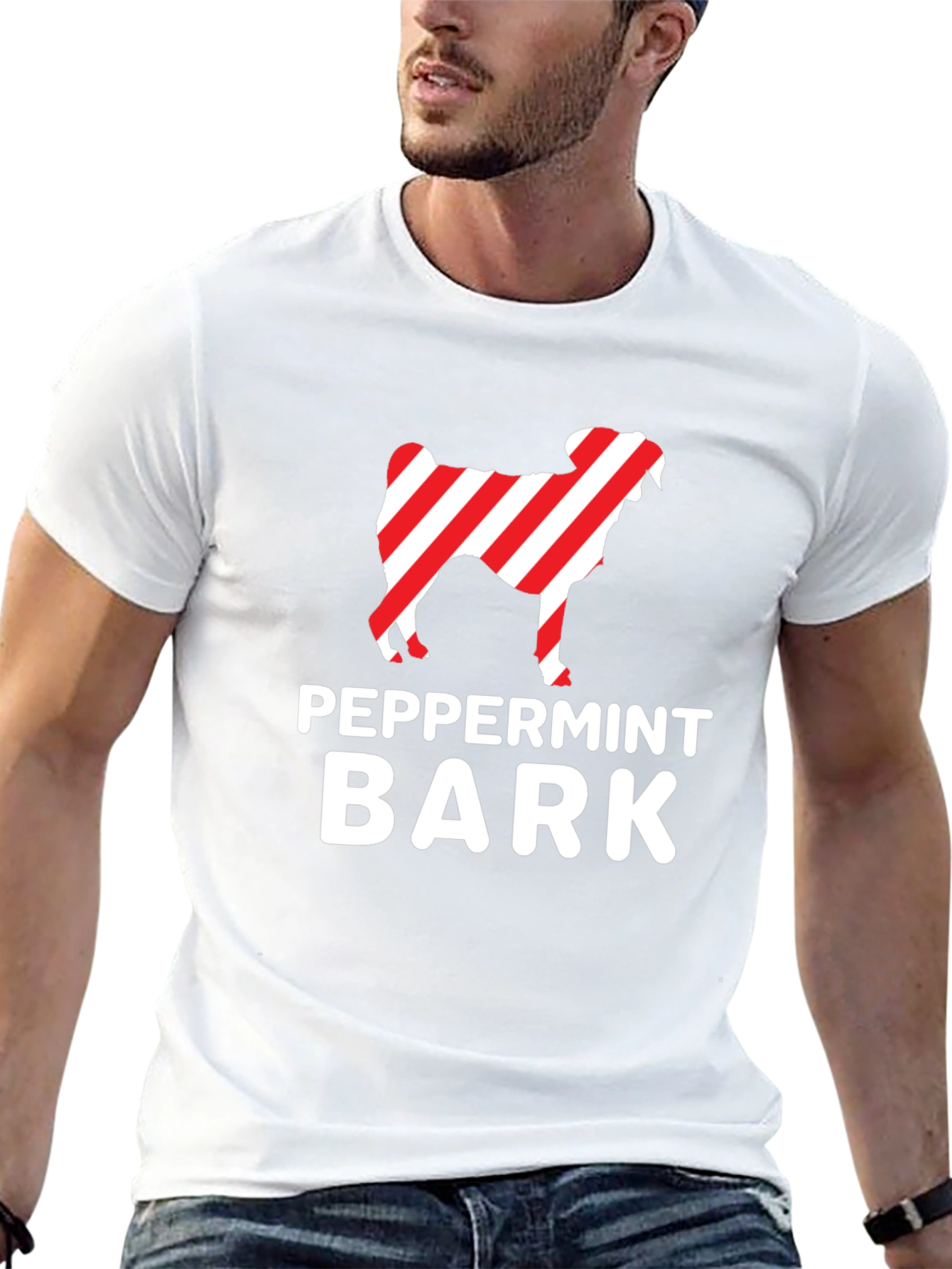 Peppermint Bark Dog Graphic T-Shirt