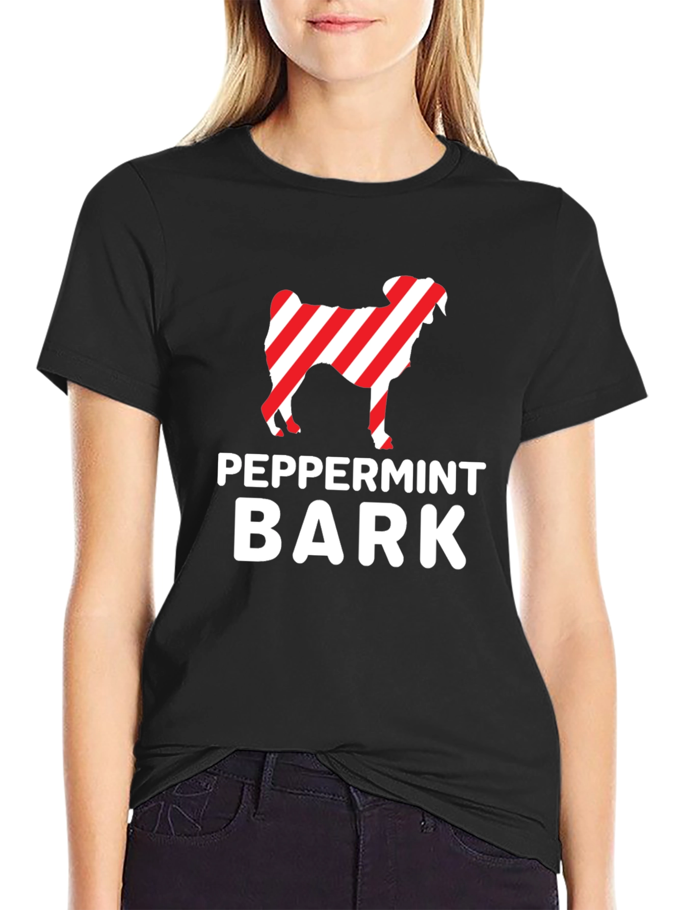 Peppermint Bark Dog Graphic T-Shirt