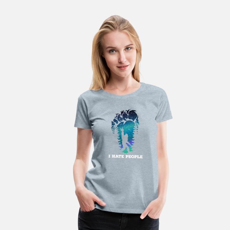 Bigfoot Middle Finger I Hate People Sasquatch