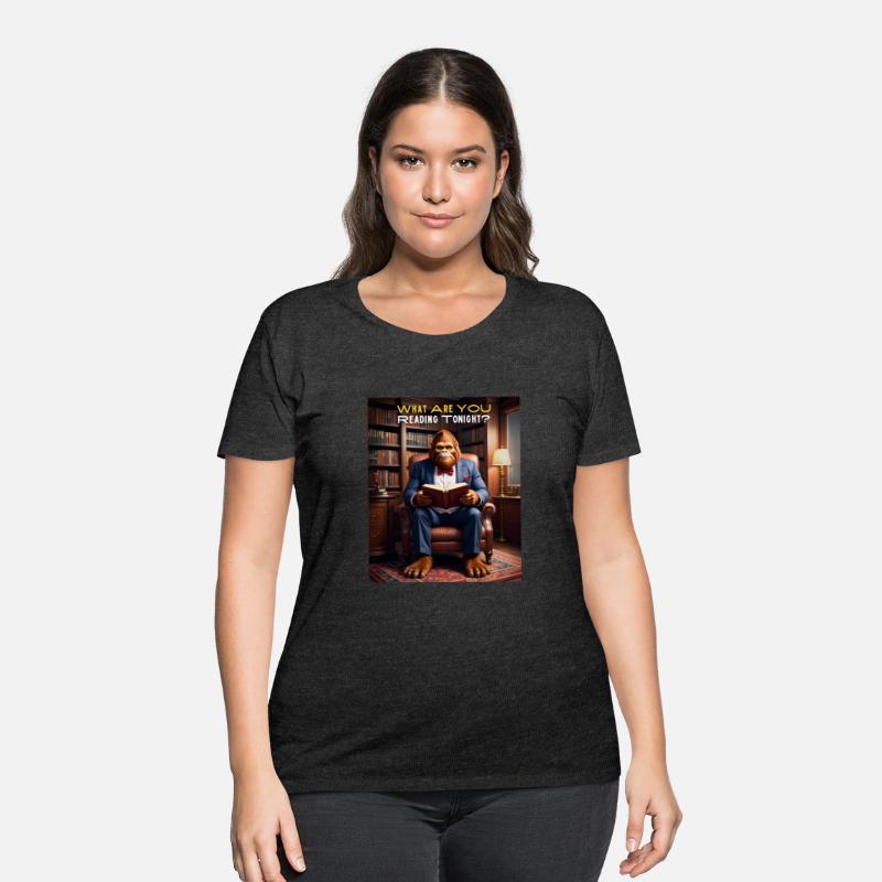 Bigfoot Reading in the Library Sasquatch - What