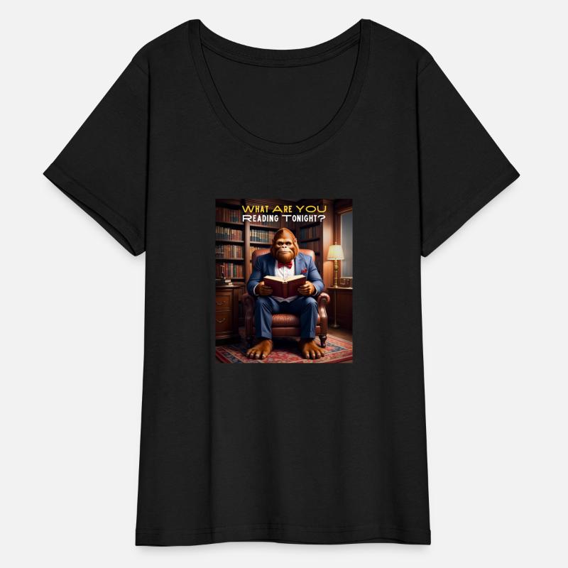 Bigfoot Reading in the Library Sasquatch - What