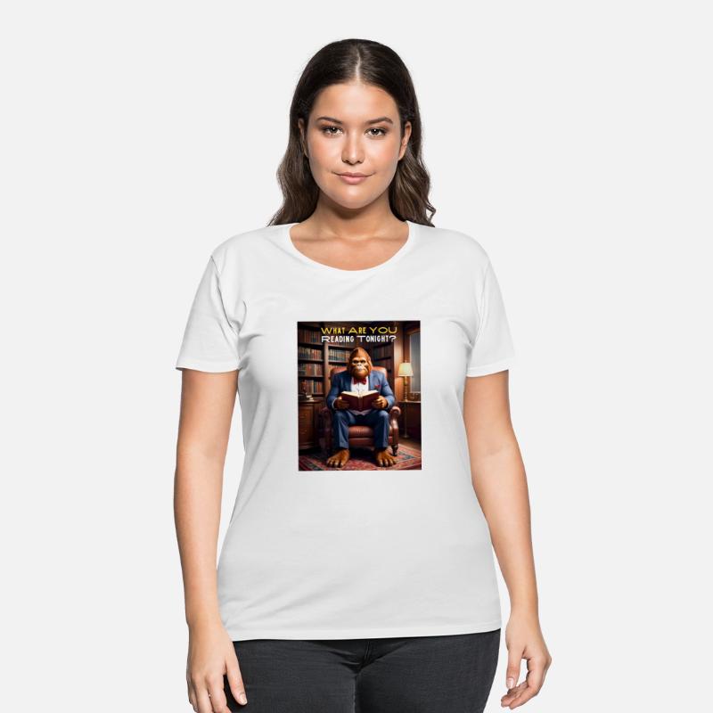 Bigfoot Reading in the Library Sasquatch - What