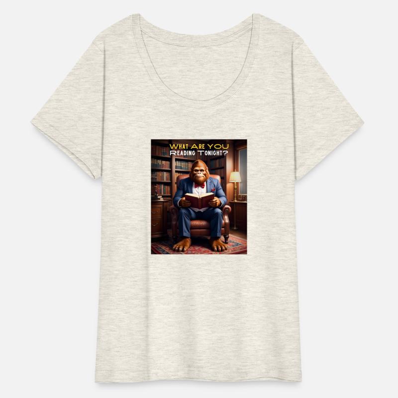 Bigfoot Reading in the Library Sasquatch - What