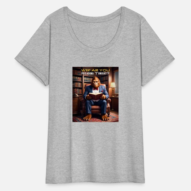 Bigfoot Reading in the Library Sasquatch - What