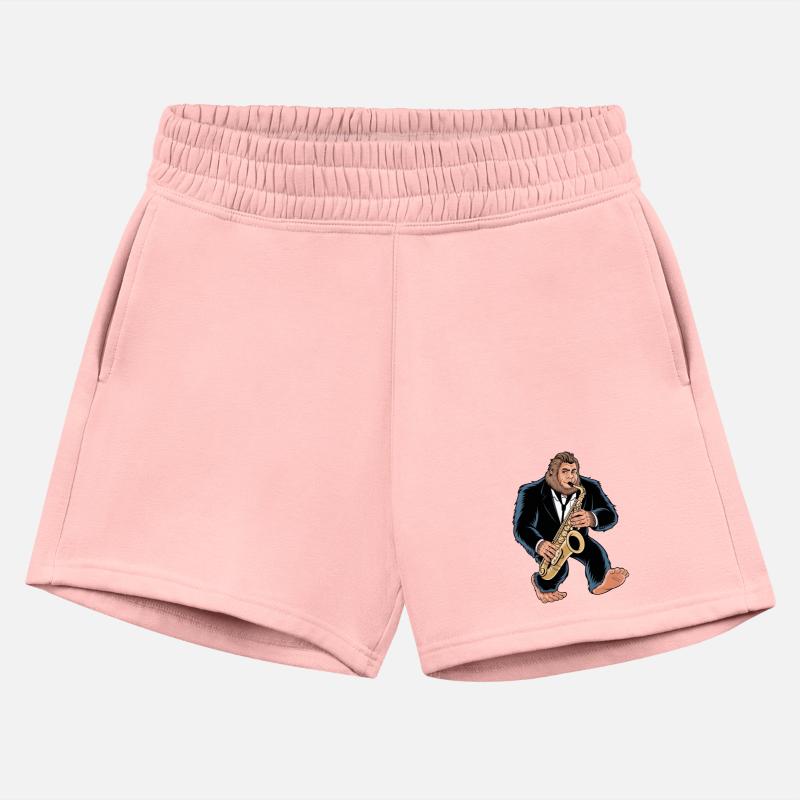 Bigfoot Sasquatch Saxophone Player Jazz Cartoon