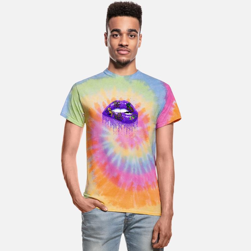 Bite Lips Festival Parade Beads Mardi Gras