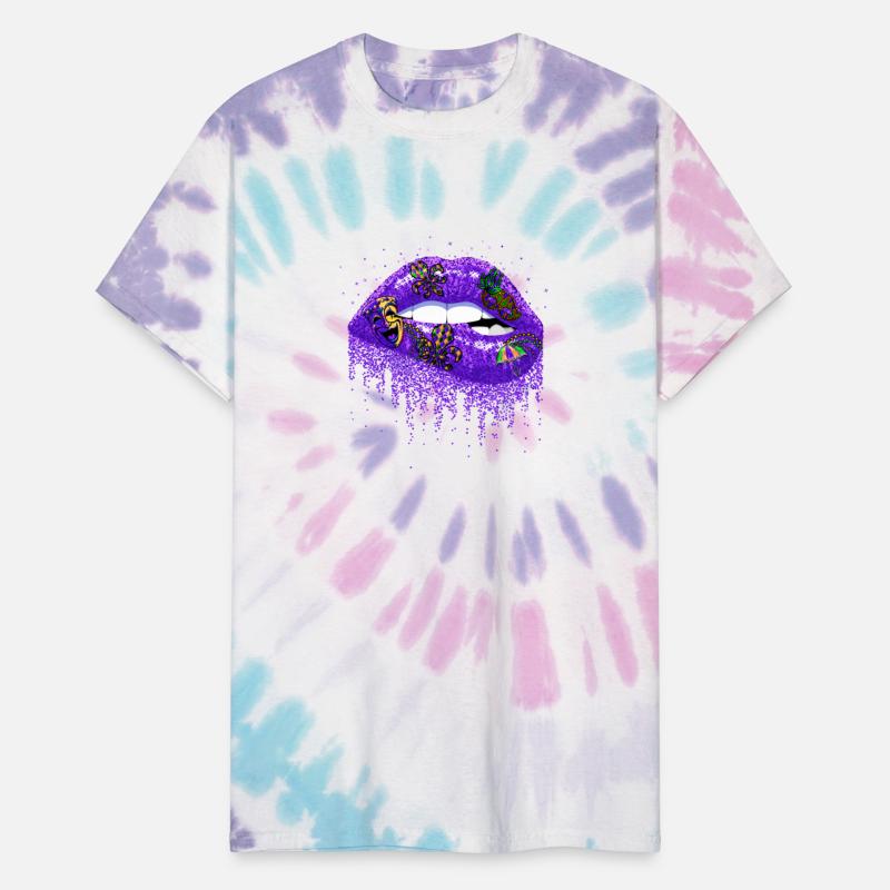 Bite Lips Festival Parade Beads Mardi Gras