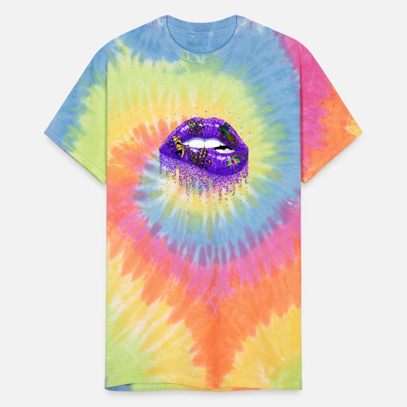 Bite Lips Festival Parade Beads Mardi Gras